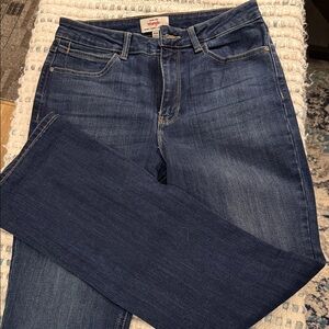 Wrangler Dark Blue Straight Leg Jeans